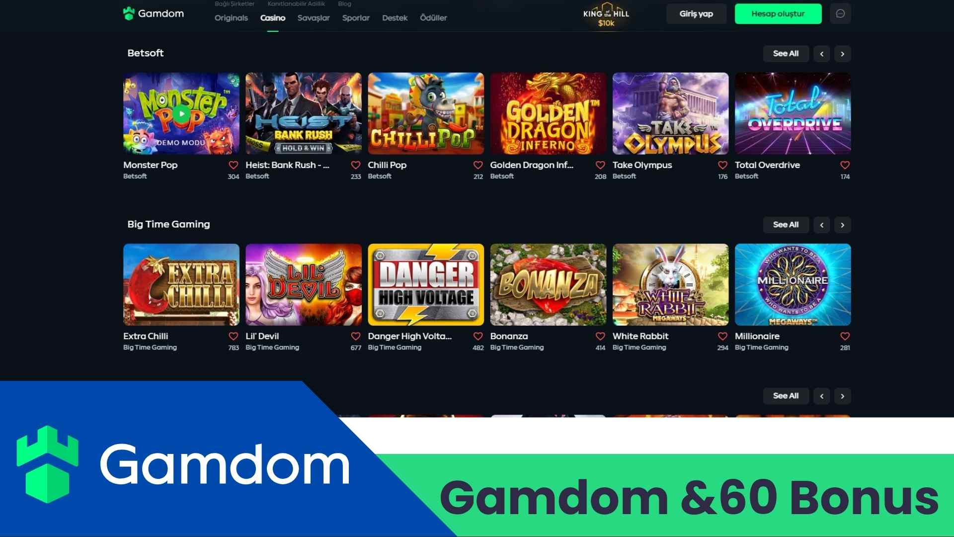 Gamdom %60 Bonus