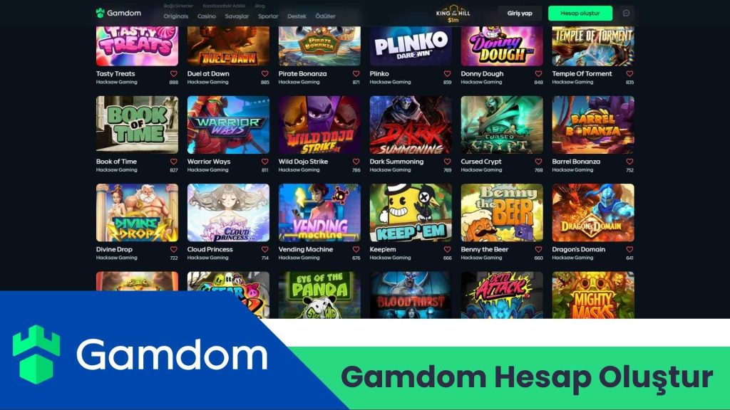 Gamdom Hesap Oluştur