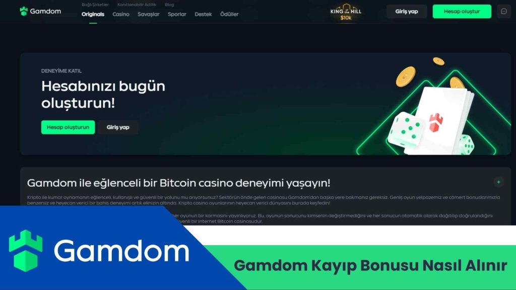 Gamdom Kayıp Bonusu Nasıl Alınır