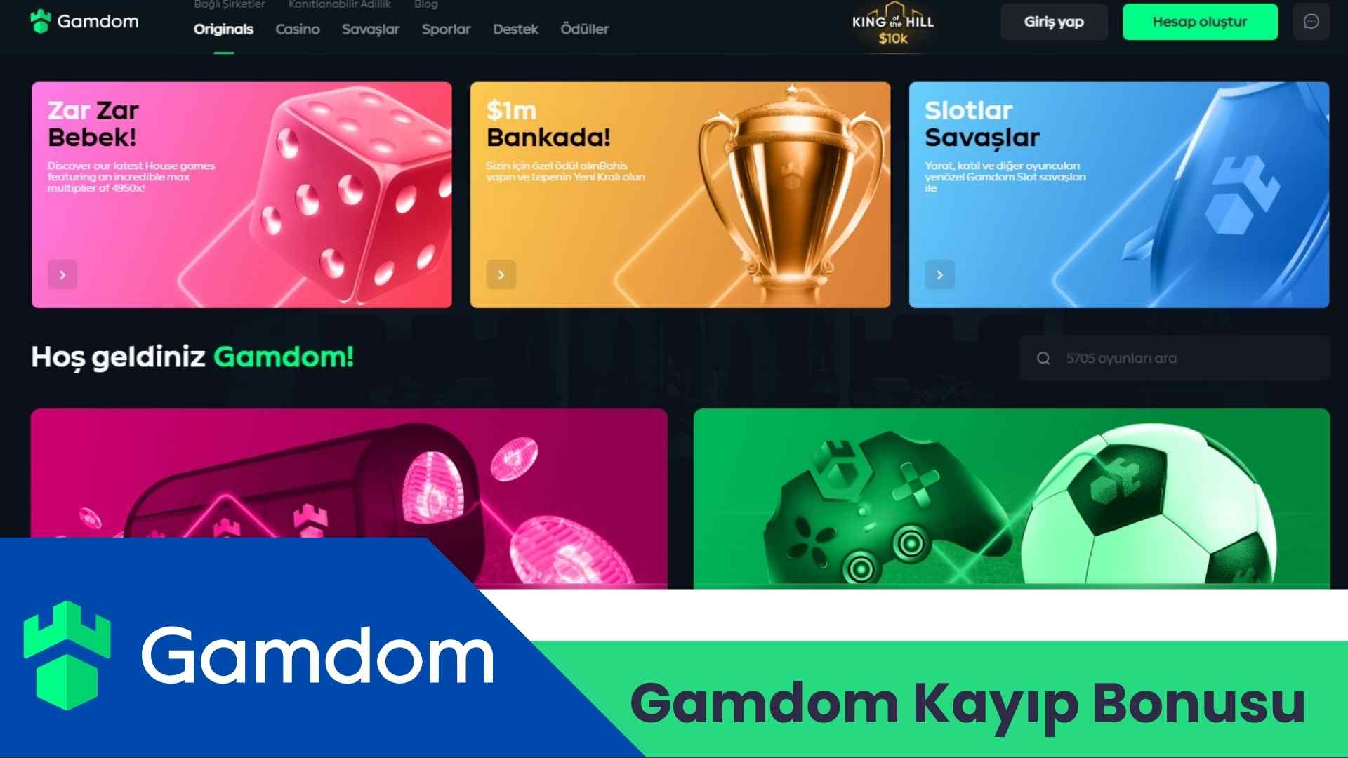 Gamdom Kayıp Bonusu