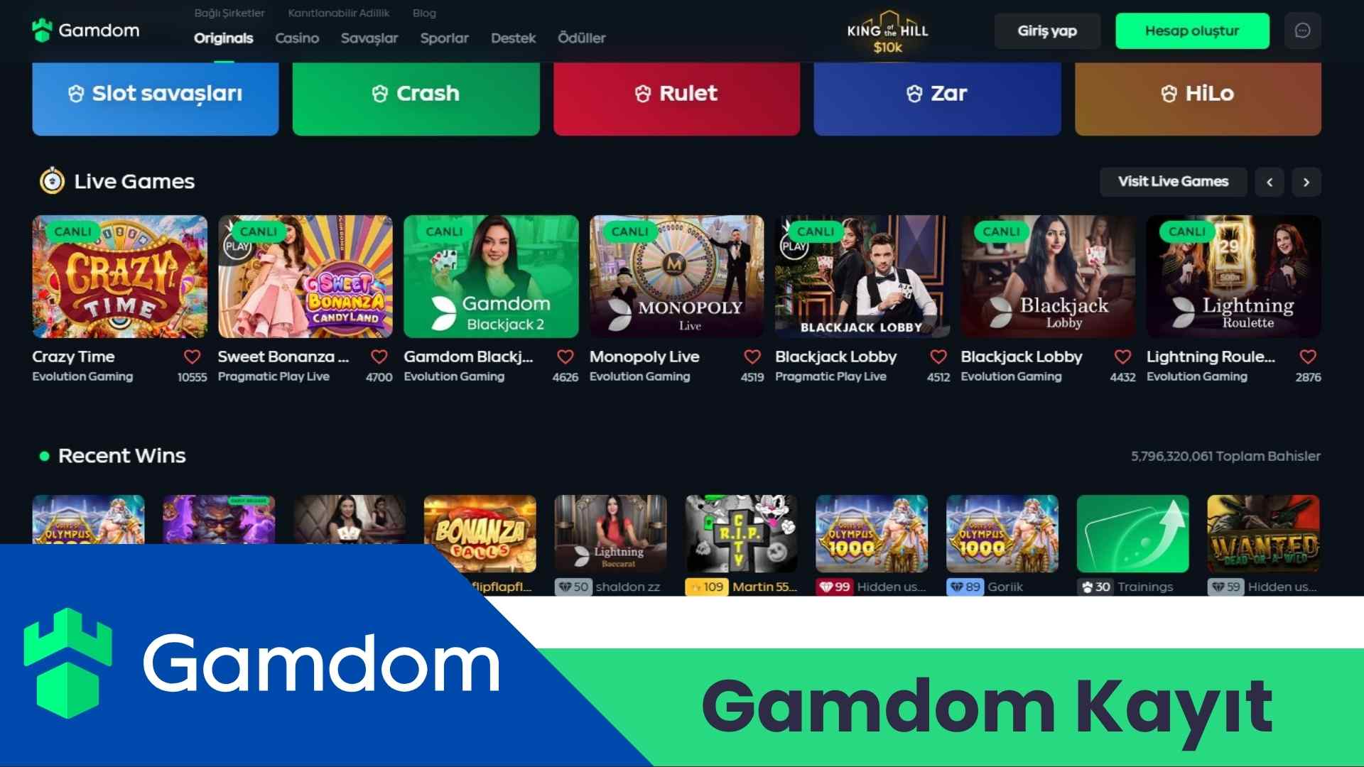 Gamdom Kayıt