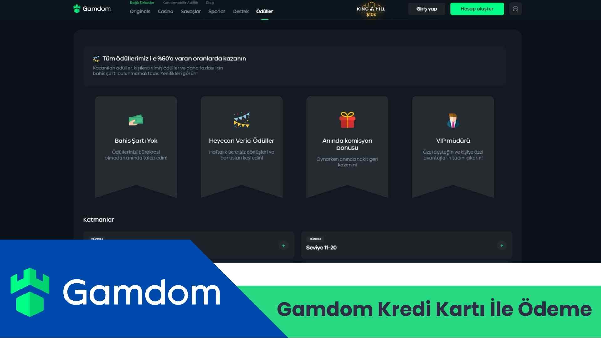Gamdom Kredi Kartı ile Ödeme