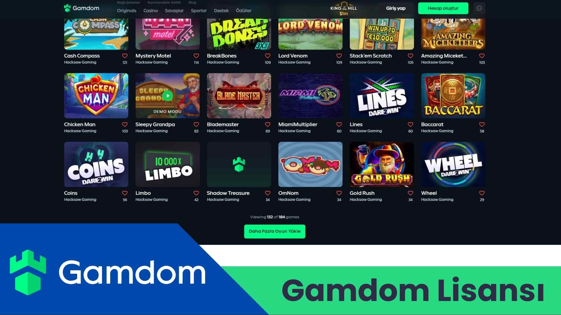 Gamdom Lisansı
