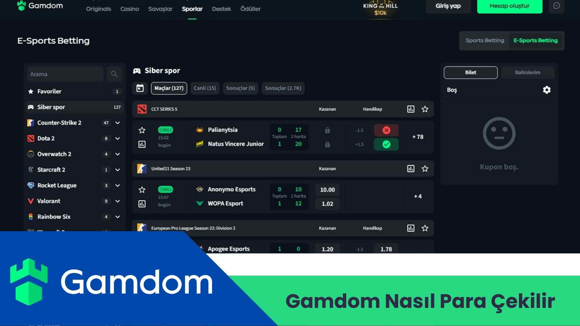Gamdom Nasıl Para Çekilir