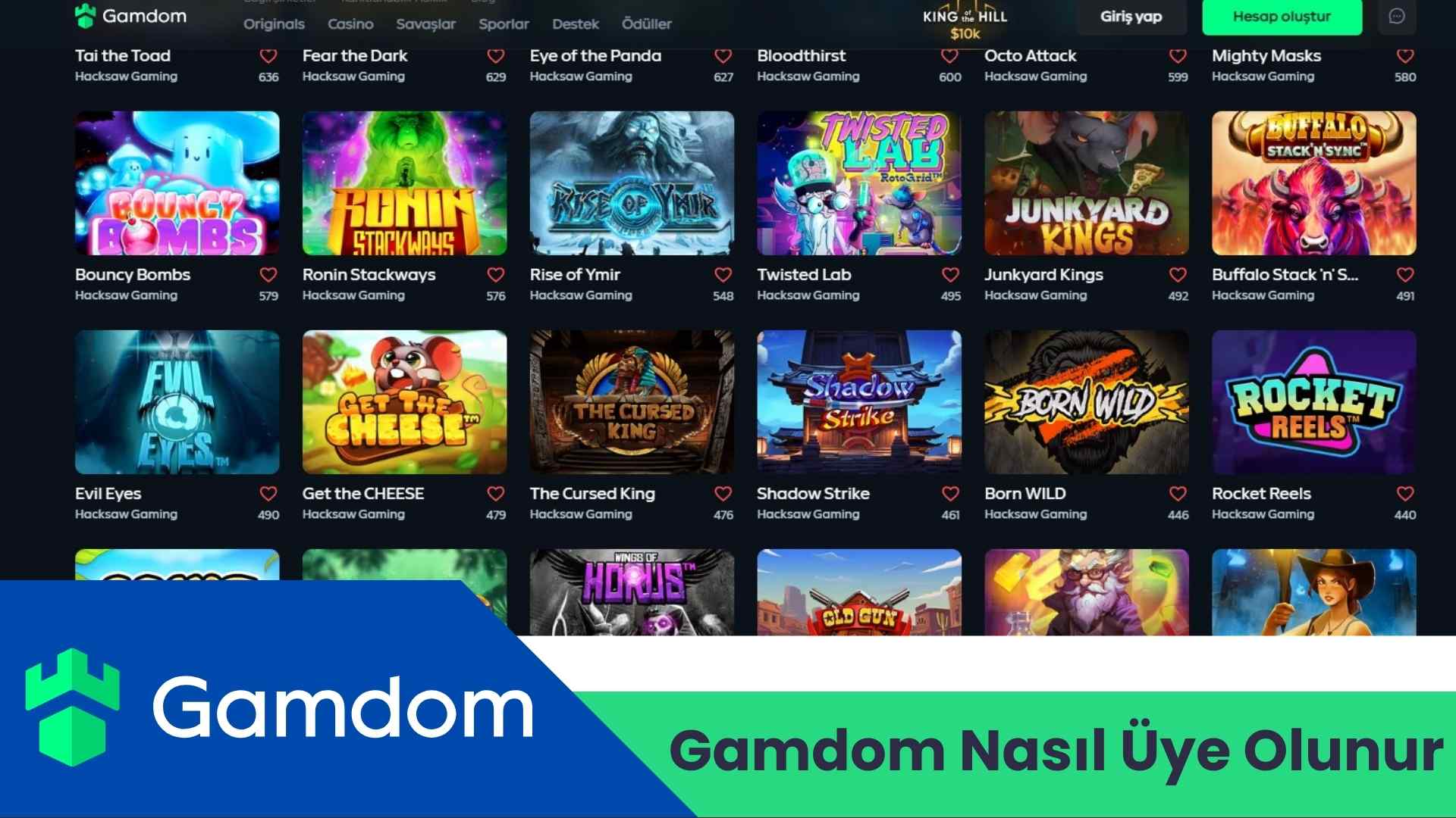 Gamdom Nasıl Üye Olunur