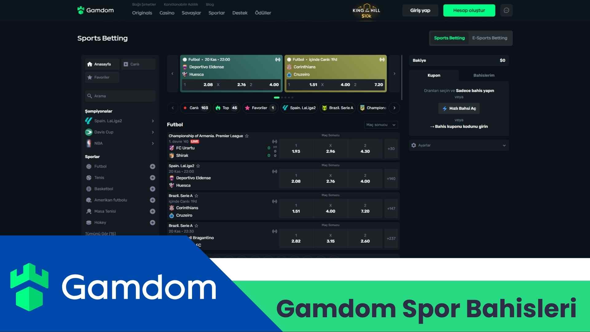 Gamdom Spor Bahisleri