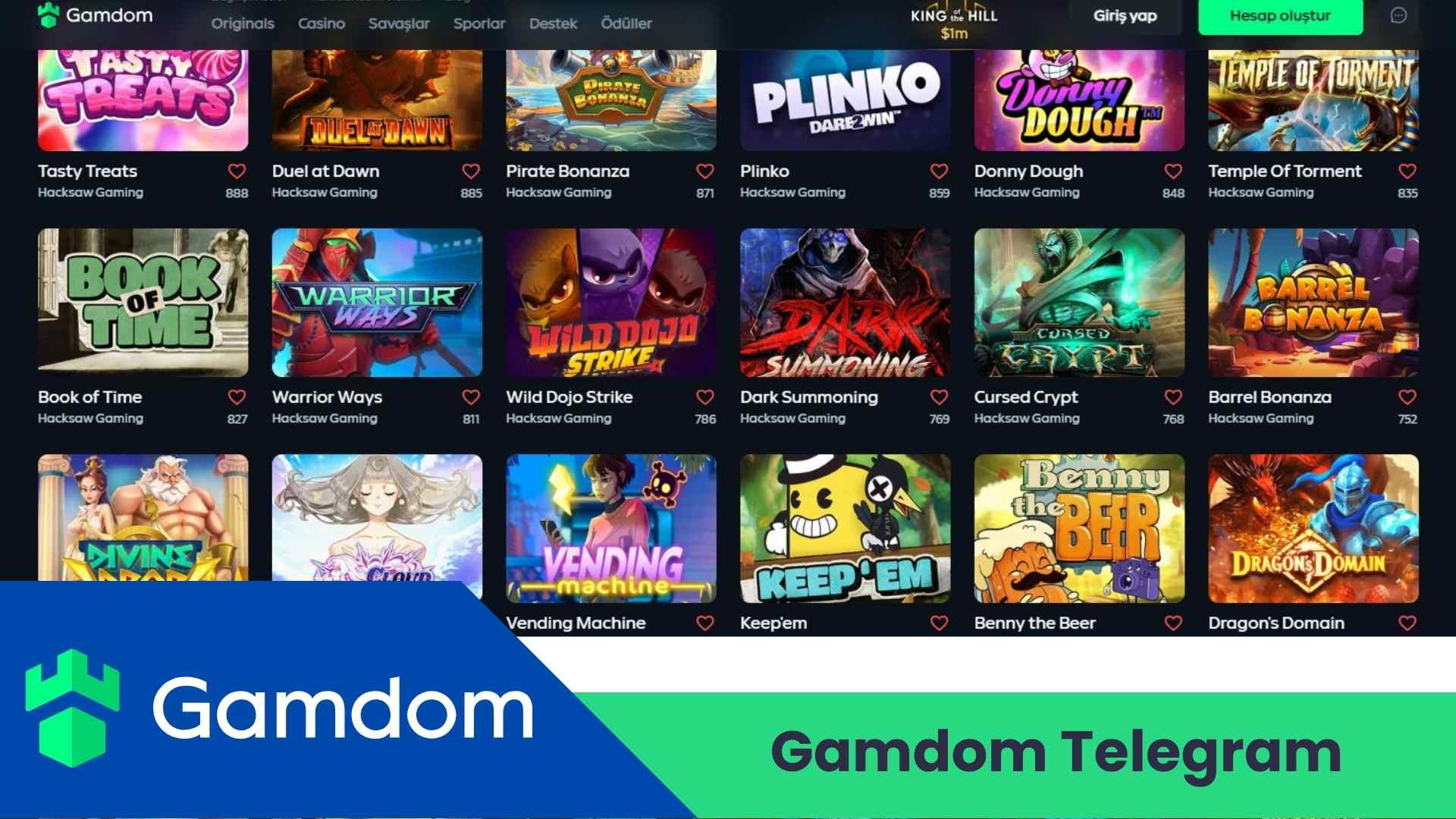Gamdom Telegram