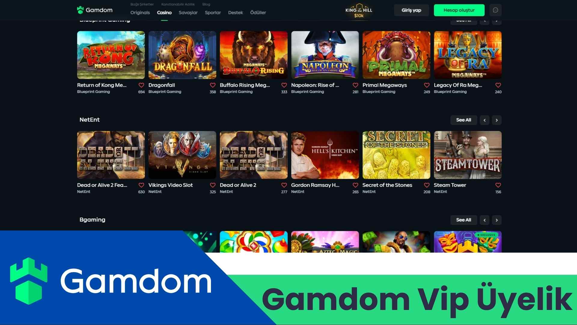 Gamdom VIP Üyelik