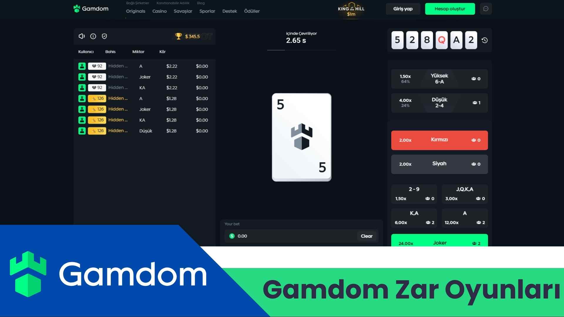 Gamdom Zar Oyunları